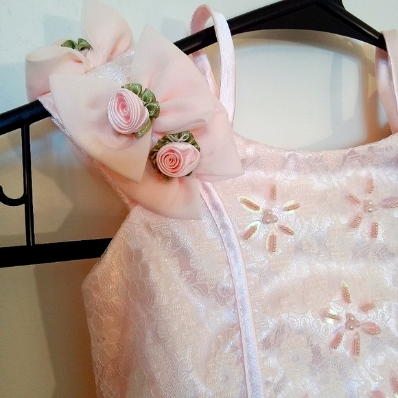 Beautiful Special Occasion Dress with Rosettes - Picture 3 of 10